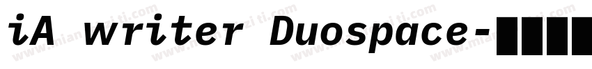iA writer Duospace字体转换